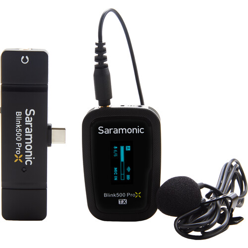 מיקרופון אלחוטי למכשירי C-Type אנדרואיד Saramonic blink500 B5 X pro מיקרופון אלחוטי למכשירי C-Type אנדרואיד Saramonic blink500 B5 X pro