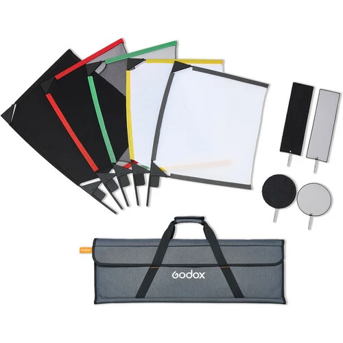 Godox Scrim Flag Kit sf4560 ערכת דגלים ״גובואים״ 46X61 ס״מ Godox Scrim Flag Kit sf4560 ערכת דגלים ״גובואים״ 46X61 ס״מ