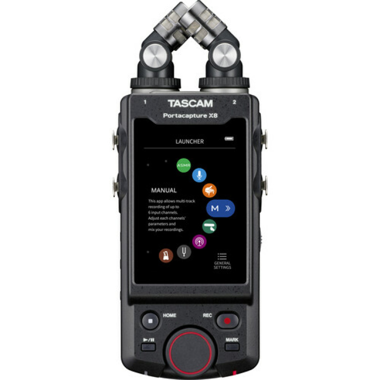 מכשיר הקלטה נייד מקצועי Tascam portacapture x8 מכשיר הקלטה נייד מקצועי Tascam portacapture x8