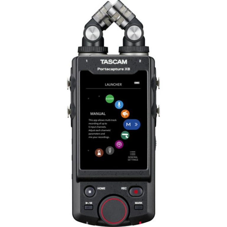 מכשיר הקלטה נייד מקצועי Tascam portacapture x8 מכשיר הקלטה נייד מקצועי Tascam portacapture x8