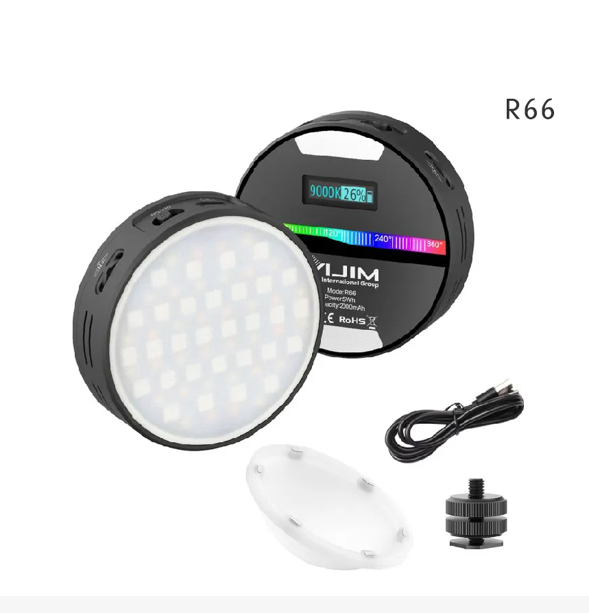 פנס לד Ulanzi R66 rgb פנס לד Ulanzi R66 rgb