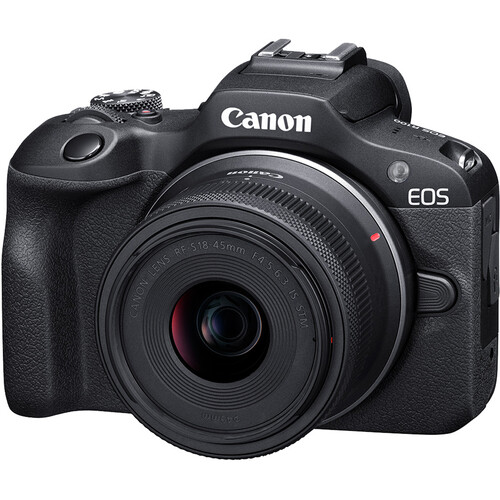 מצלמה ללא מראה Canon EOS R100 עם עדשה 18-45 מ״מ מצלמה ללא מראה Canon EOS R100 עם עדשה 18-45 מ״מ