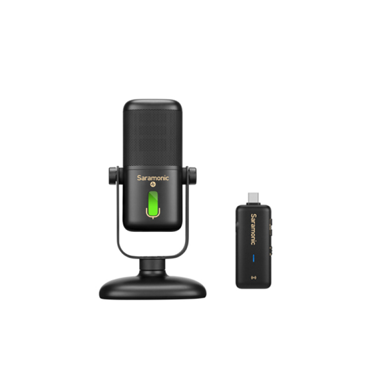 מיקרופון שולחני אלחוטי Saramonic sr-mv2000w usb מיקרופון שולחני אלחוטי Saramonic sr-mv2000w usb