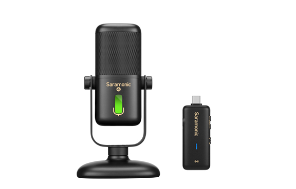 מיקרופון שולחני אלחוטי Saramonic sr-mv2000w usb מיקרופון שולחני אלחוטי Saramonic sr-mv2000w usb