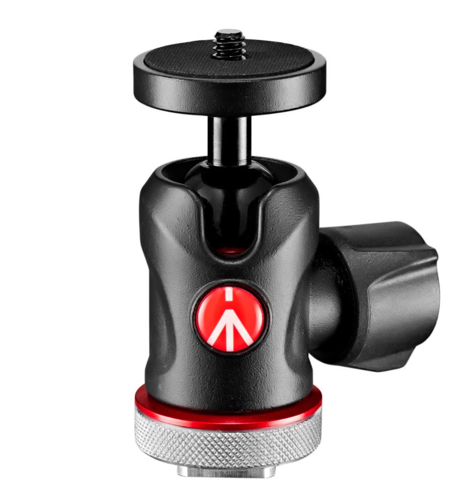 ראש כדורי קטן עם חיבור למצלמה Manfrotto MH492LCD-BH ראש כדורי קטן עם חיבור למצלמה Manfrotto MH492LCD-BH