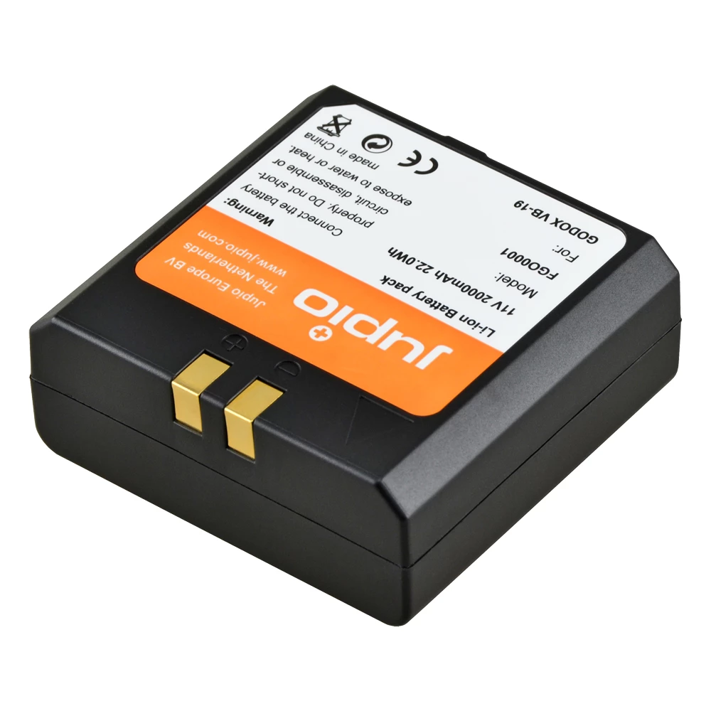 Jupio VB18/VB19 סוללה חליפית עבור Godox V850/V860 Jupio VB18/VB19 סוללה חליפית עבור Godox V850/V860