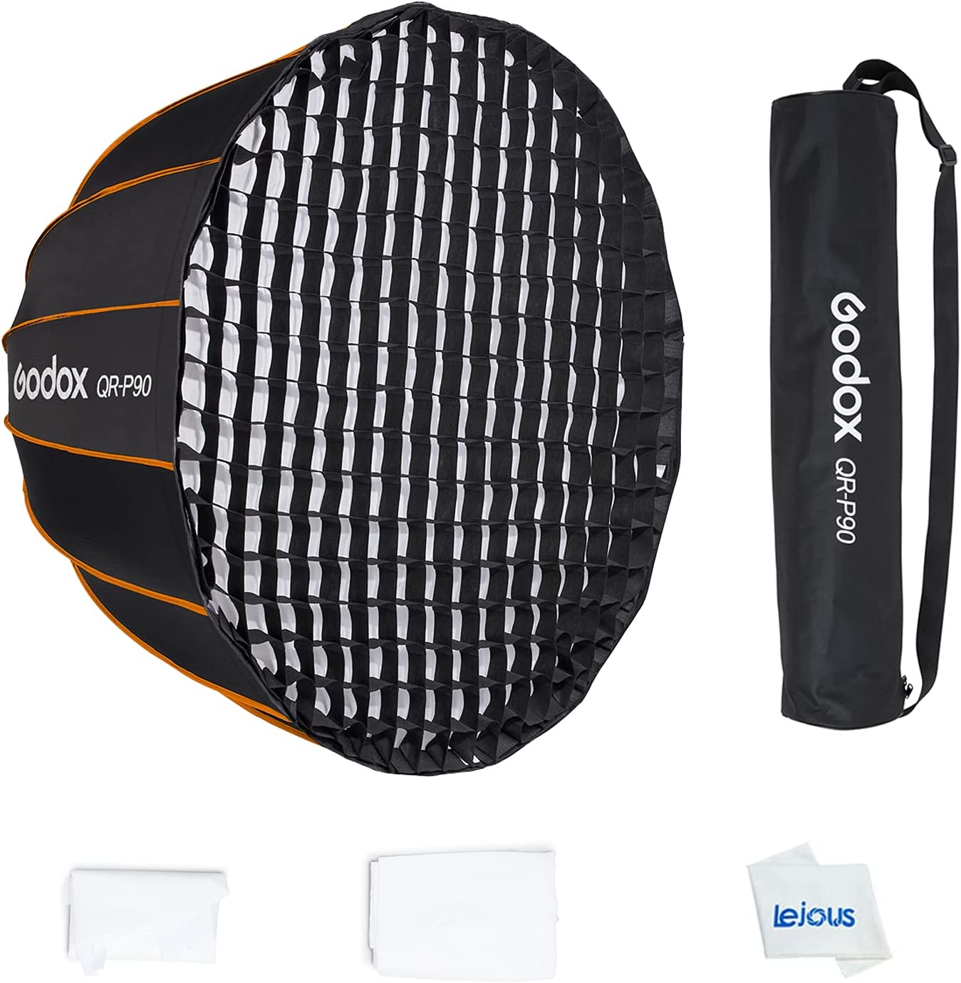 סופטבוקס עם גריד Godox qr-p90G quick release parabolic softbox סופטבוקס עם גריד Godox qr-p90G quick release parabolic softbox