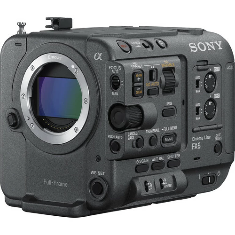 גוף מצלמת וידיאו Sony FX6 Full-Frame Cinema גוף מצלמת וידיאו Sony FX6 Full-Frame Cinema