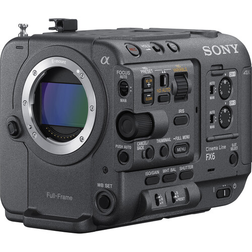 גוף מצלמת וידיאו Sony FX6 Full-Frame Cinema גוף מצלמת וידיאו Sony FX6 Full-Frame Cinema