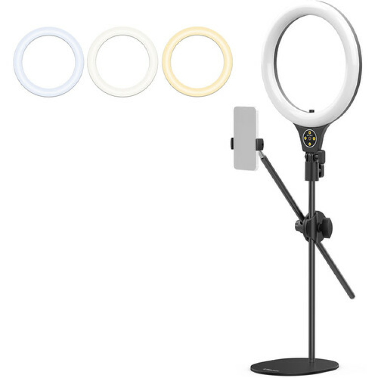 טבעת תאורה לצילום עצמי ulanzi 2517 tr-01 desktop overhead shooting bracket ring light set טבעת תאורה לצילום עצמי ulanzi 2517 tr-01 desktop overhead shooting bracket ring light set