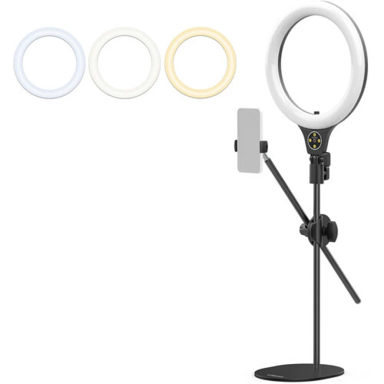 טבעת תאורה לצילום עצמי ulanzi 2517 tr-01 desktop overhead shooting bracket ring light set טבעת תאורה לצילום עצמי ulanzi 2517 tr-01 desktop overhead shooting bracket ring light set