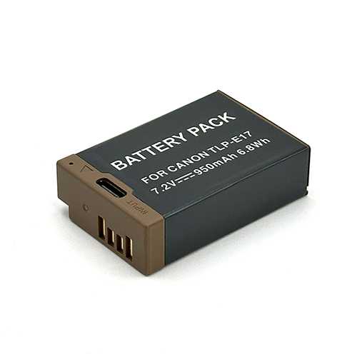 nbk tlp-e17 סוללה חליפית עבור canon עם חיבור usb-c nbk tlp-e17 סוללה חליפית עבור canon עם חיבור usb-c