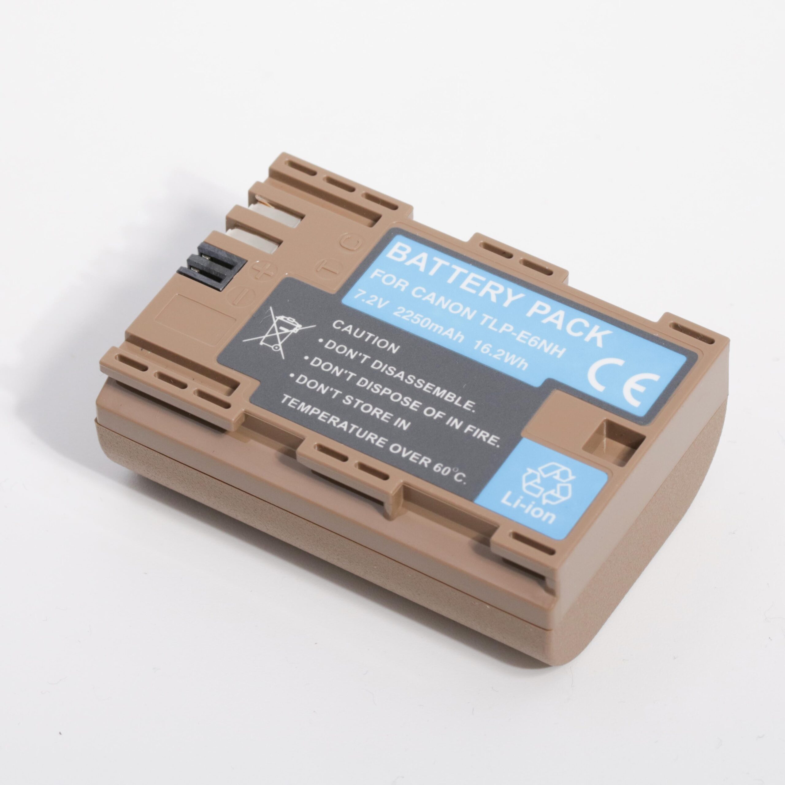 סוללה חליפית Canon tlp-e6nh עם טעינת Type c סוללה חליפית Canon tlp-e6nh עם טעינת Type c