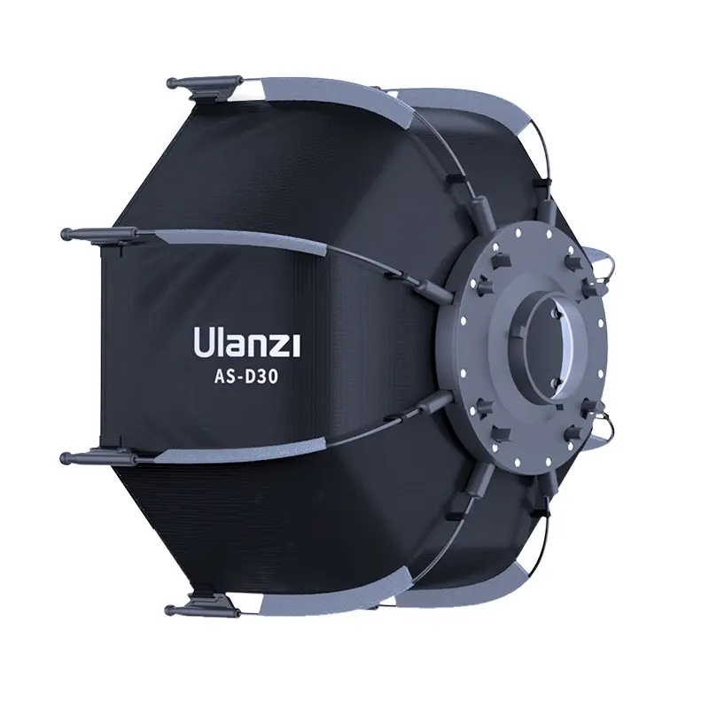 Ulanzi AS-D30 אוקטגון 30 ס״מ עם פתיחה מהירה וגריד Ulanzi AS-D30 אוקטגון 30 ס״מ עם פתיחה מהירה וגריד