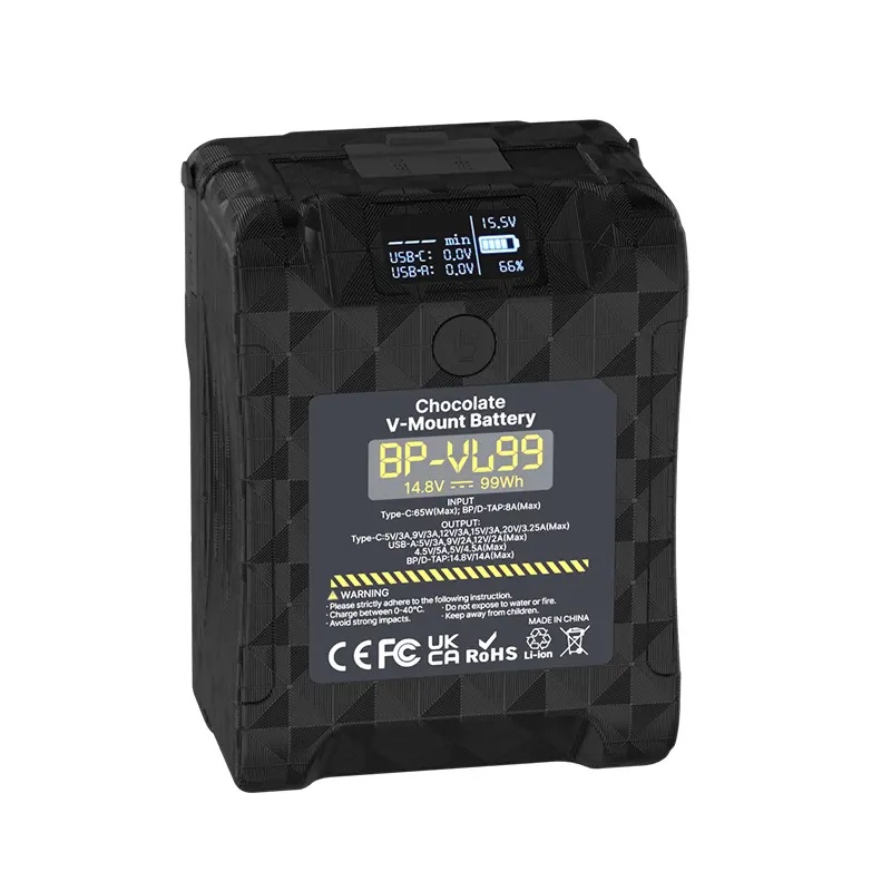 Ulanzi 26000mAh 14.8V 99Wh Lithium-Ion סוללת V-Mount Ulanzi 26000mAh 14.8V 99Wh Lithium-Ion סוללת V-Mount