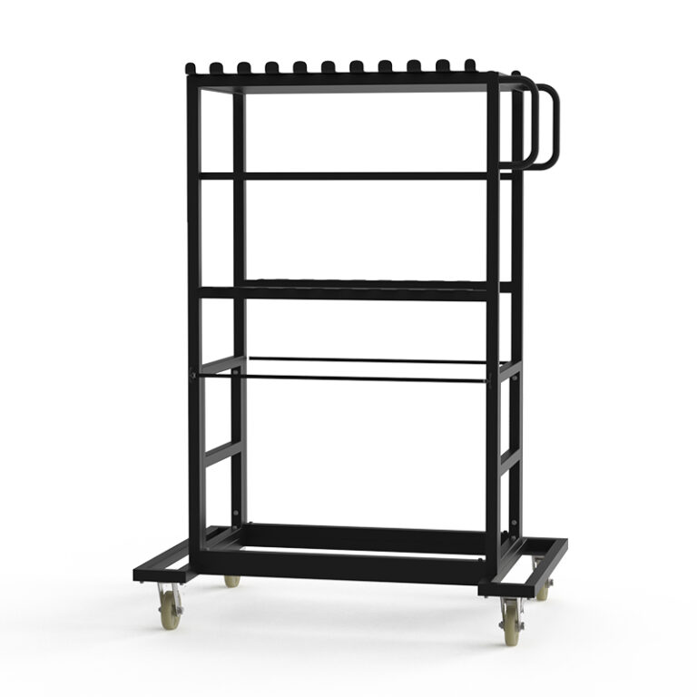 עגלה מקצועית לחצובות תאורה UltraBlitz trolly cart (20 C-stands) DK-008 עגלה מקצועית לחצובות תאורה UltraBlitz trolly cart (20 C-stands) DK-008