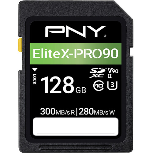 כרטיס זיכרון PNY 128GB EliteX-PRO 90 UHS-II SDXC כרטיס זיכרון PNY 128GB EliteX-PRO 90 UHS-II SDXC