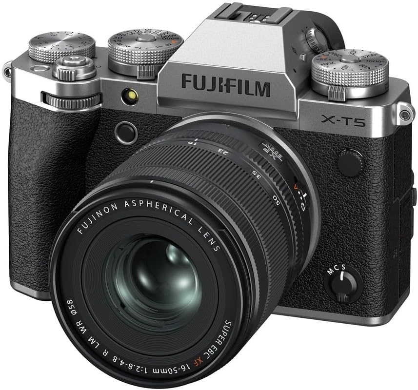 מצלמה ללא מראה Fuji X-T5 + 16-50 f/2.8-4.8 Silver יבואן רשמי מצלמה ללא מראה Fuji X-T5 + 16-50 f/2.8-4.8 Silver יבואן רשמי