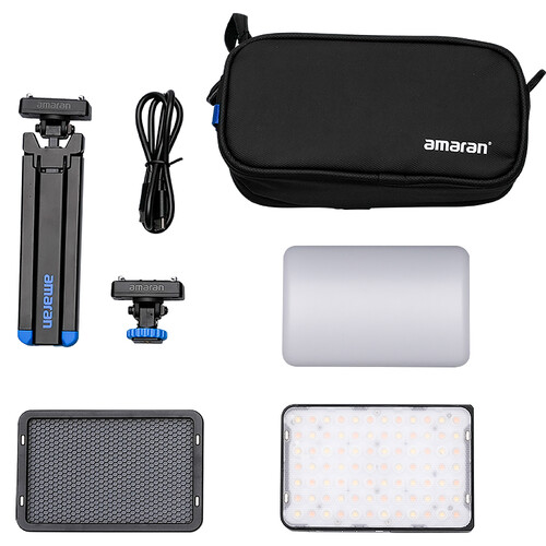 קיט תאורה ליוצרי תוכן AMARAN Ace 25x Bi-Color LED Light Panel All-in-One Creator Kit (Charcoal) קיט תאורה ליוצרי תוכן AMARAN Ace 25x Bi-Color LED Light Panel All-in-One Creator Kit (Charcoal)
