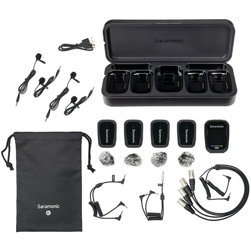 ערכת מקלט ו-4 משדרים Saramonic Blink 500 ProX B8 ערכת מקלט ו-4 משדרים Saramonic Blink 500 ProX B8