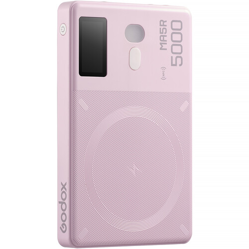 Godox MA5R פנס RGB קומפקטי עם טעינה אלחוטית MagSafe לסמארטפון – ורוד Godox MA5R פנס RGB קומפקטי עם טעינה אלחוטית MagSafe לסמארטפון – ורוד