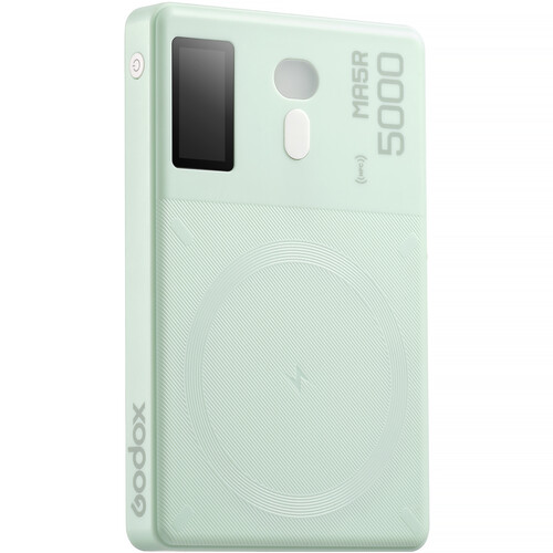 Godox MA5R פנס RGB קומפקטי עם טעינה אלחוטית MagSafe לסמארטפון – ירוק Godox MA5R פנס RGB קומפקטי עם טעינה אלחוטית MagSafe לסמארטפון – ירוק