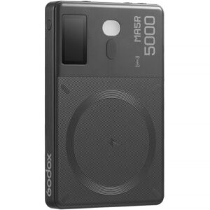 Godox MA5R פנס לד RGB קומפקטי עם טעינה אלחוטית MagSafe לסמארטפון – שחור