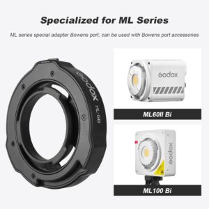 Godox ML-GB Mini-Bowens – Bowens מתאם מעביר תושבת