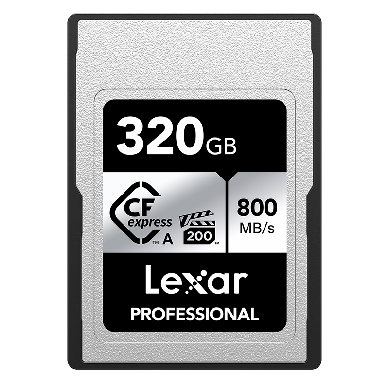 כרטיס זיכרון Lexar 320GB Professional CFexpress Type A Silver כרטיס זיכרון Lexar 320GB Professional CFexpress Type A Silver
