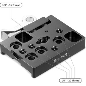 SmallRig 2143b מתאם מסילה תואם ARCA SWISS עם מחבר מהיר
