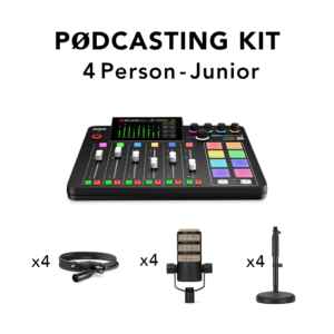 RODE Podcasting Kit Junior קיט פודקאסט 4 דוברים RODE Podcasting Kit Junior קיט פודקאסט 4 דוברים