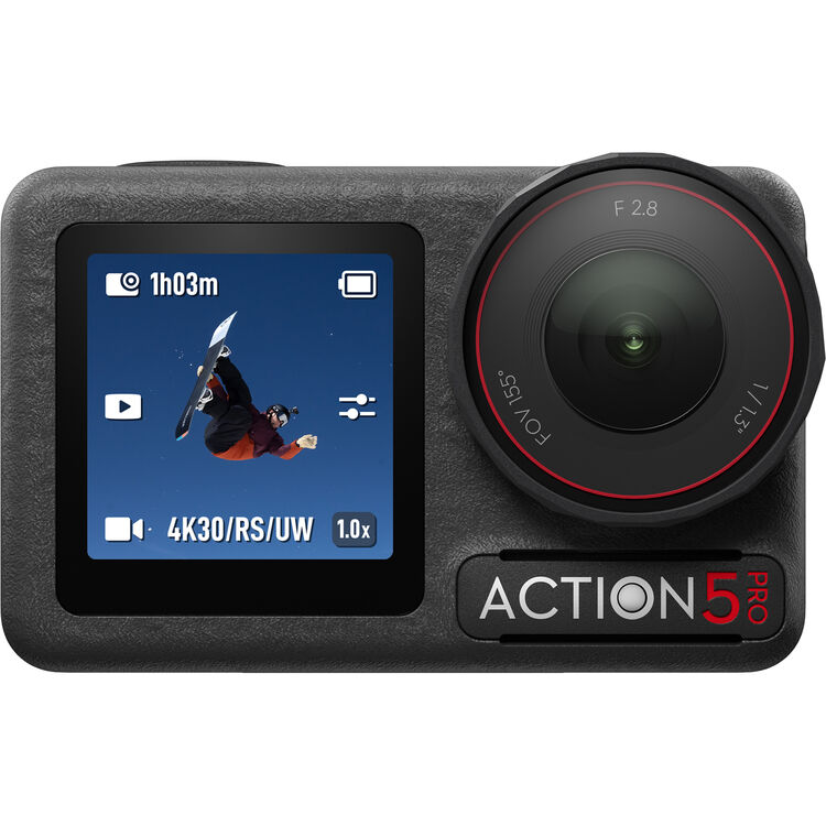 מצלמת אקסטרים DJI Osmo Action 5 Pro Standard Combo מצלמת אקסטרים DJI Osmo Action 5 Pro Standard Combo