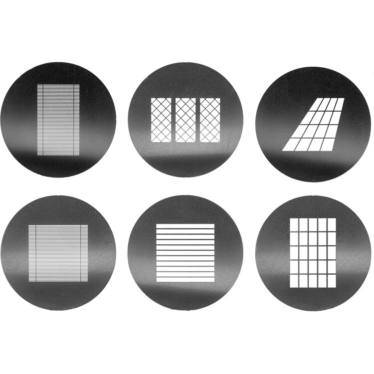 Godox Gobo SA-09-004 סט גובואים לסנוט אופטי Godox Gobo SA-09-004 סט גובואים לסנוט אופטי