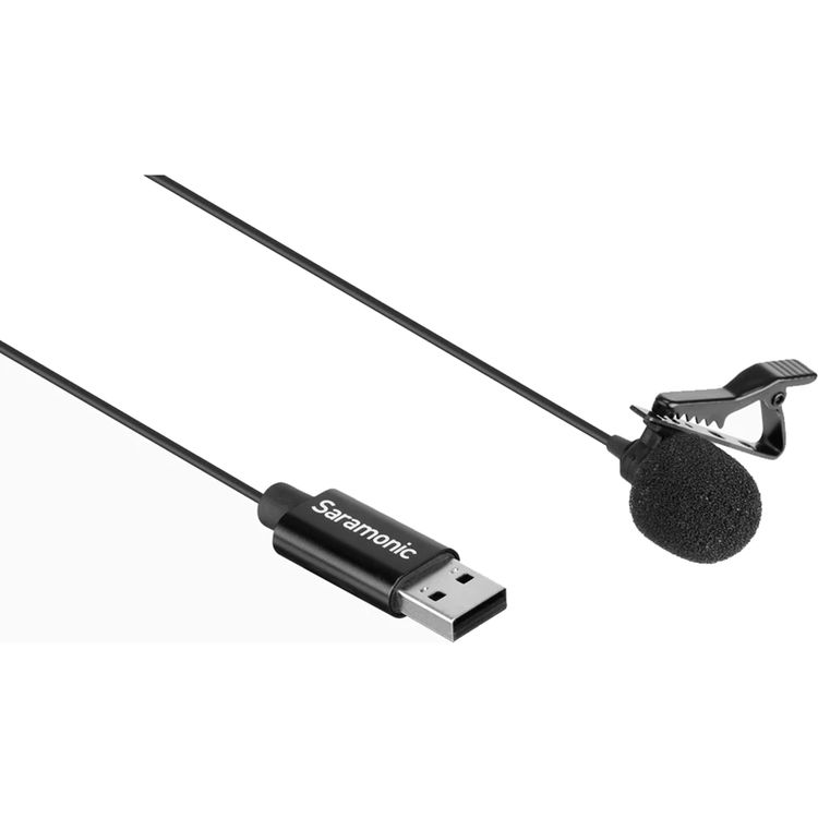 מיקרופון דש USB Saramonic SR-ULM10L למחשב PC / Mac מיקרופון דש USB Saramonic SR-ULM10L למחשב PC / Mac