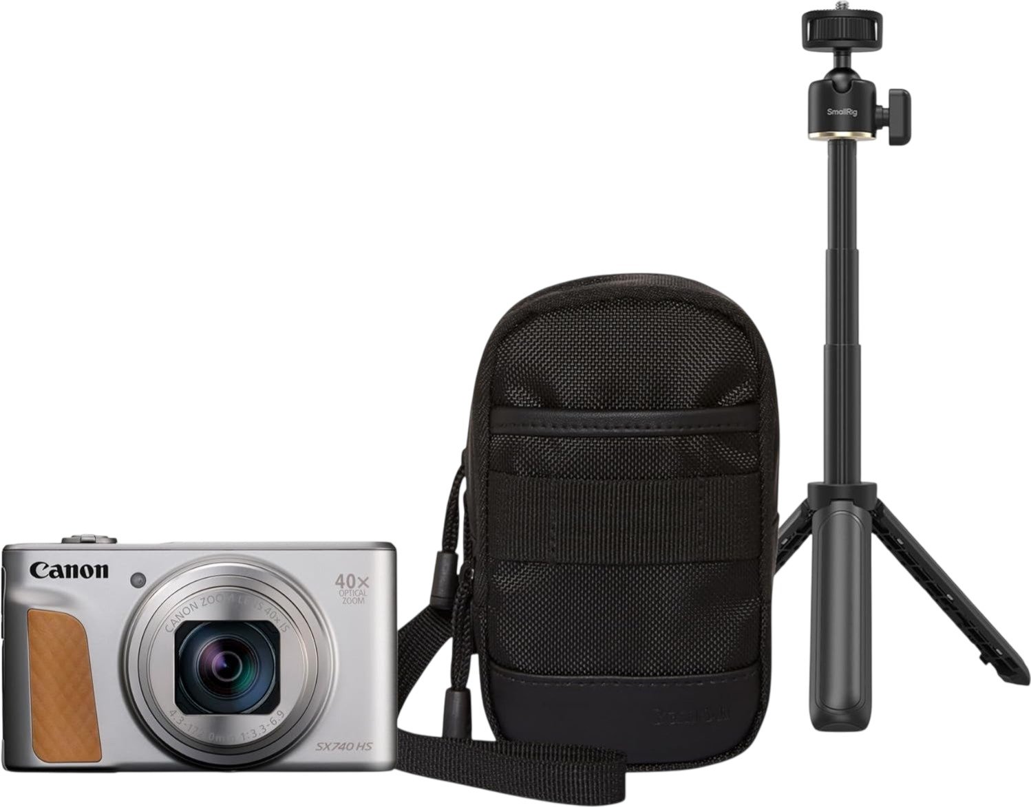 קיט מצלמה קומפקטית Canon PowerShot SX740 HS Lite Edition Travel Kit – כסוף קיט מצלמה קומפקטית Canon PowerShot SX740 HS Lite Edition Travel Kit – כסוף