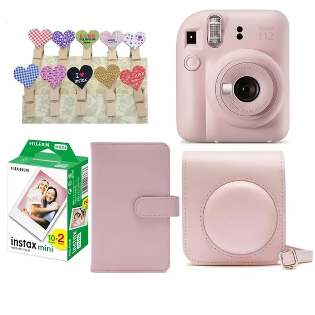 קיט מצלמה פיתוח מיידי Fuji Instax Mini 12 Kit – ורוד – יבואן רשמי קיט מצלמה פיתוח מיידי Fuji Instax Mini 12 Kit – ורוד – יבואן רשמי