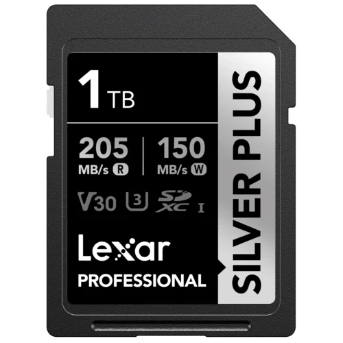 כרטיס זיכרון 1TB Lexar® Professional SILVER PLUS SDXC™ UHS-I כרטיס זיכרון 1TB Lexar® Professional SILVER PLUS SDXC™ UHS-I
