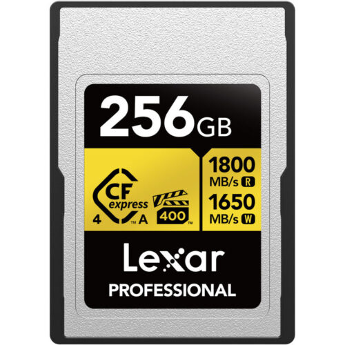 כרטיס זיכרון Lexar® Professional 256GB CFexpress™ 4.0 Type A card Gold כרטיס זיכרון Lexar® Professional 256GB CFexpress™ 4.0 Type A card Gold