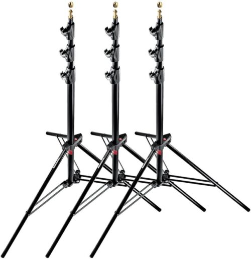 קיט 3 חצובות תאורה Manfrotto Master Stand 1004BAC קיט 3 חצובות תאורה Manfrotto Master Stand 1004BAC