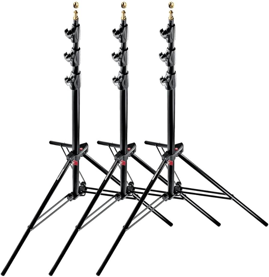 קיט 3 חצובות תאורה Manfrotto Master Stand 1004BAC קיט 3 חצובות תאורה Manfrotto Master Stand 1004BAC