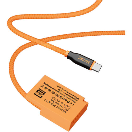 כבל סוללת דמה USB-C ל-ZGCINE Canon LP-E17 כבל סוללת דמה USB-C ל-ZGCINE Canon LP-E17