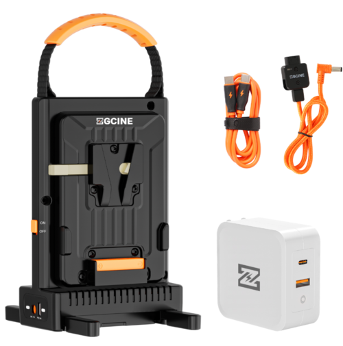 קיט מטען כפול לסוללות ZGCINE VM-C2 V-Mount קיט מטען כפול לסוללות ZGCINE VM-C2 V-Mount