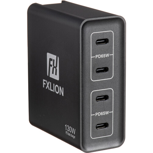 מטען USB-C מהיר FXLION FX-PD130 עם 4 יציאות 130W מטען USB-C מהיר FXLION FX-PD130 עם 4 יציאות 130W
