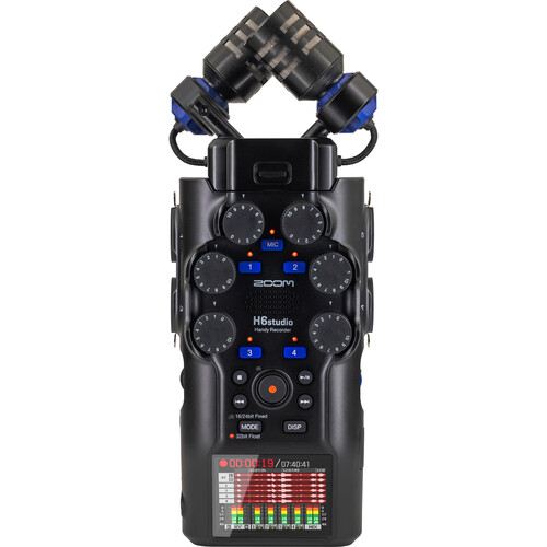 מקליט שטח Zoom H6studio שישה ערוצים 32-bit Float מקליט שטח Zoom H6studio שישה ערוצים 32-bit Float
